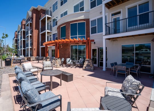 Patio rooftop at Heritage at Church Ranch 55+ Apartments, Westminster 