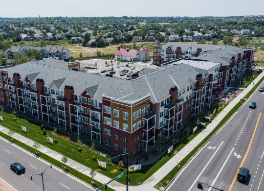 Aerial view at Heritage at Church Ranch 55+ Apartments, Westminster , Colorado