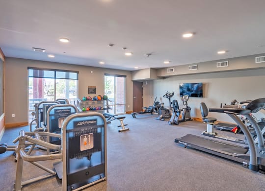 Gym at Heritage at Church Ranch 55+ Apartments, Westminster , Colorado
