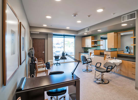 Beauty Salon area at Heritage at Church Ranch 55+ Apartments, Westminster , CO