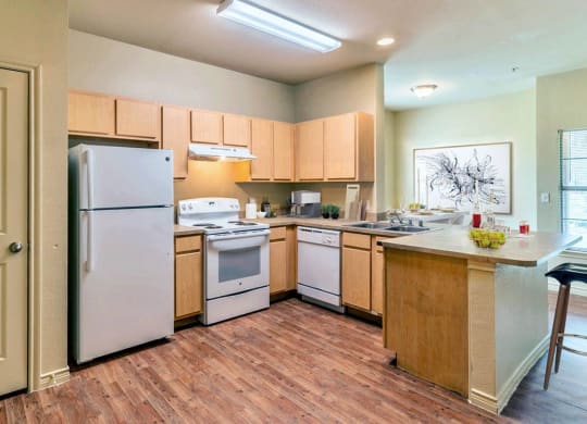 Kitchen area at Highland Hills, Texas