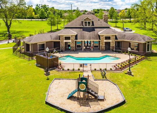 Pool view at Highland Hills, Texas