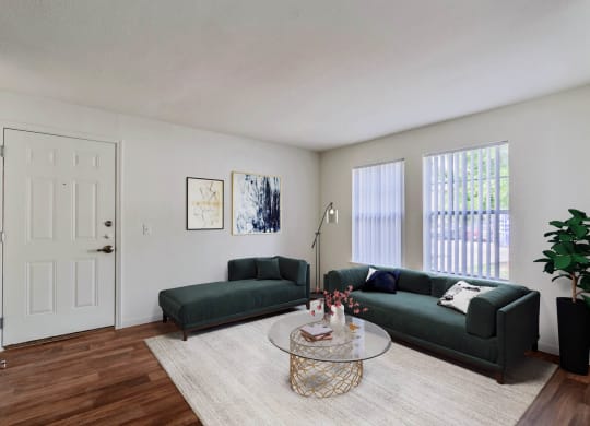 Classic Living Room at Lakecrest Village, Houston Texas