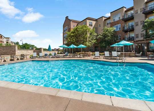 Sparkling Pool at The Landings at Silver Lake Village, Minnesota