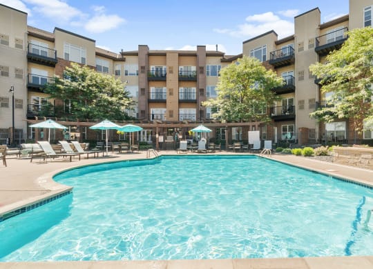 Pool at The Landings at Silver Lake Village, St. Anthony