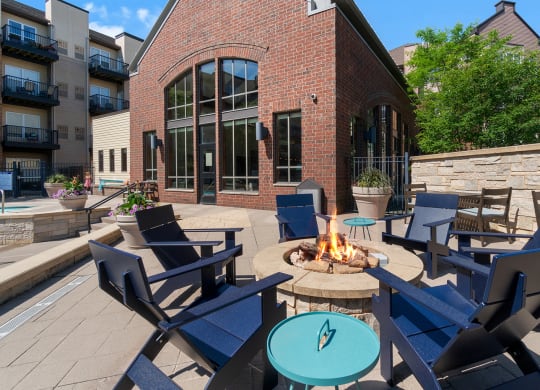 Fire Pit at The Landings at Silver Lake Village, St. Anthony 