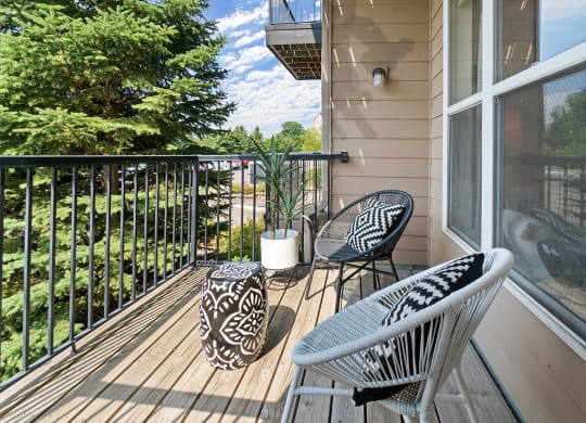 Model Balcony at The Landings at Silver Lake Village, St. Anthony, MN 55421