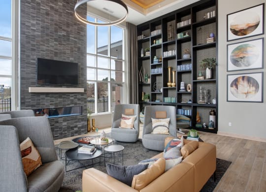 Community Room With TV at Landings of Lexington, Lexington Minnesota