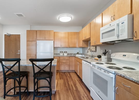 Model Kitchen at Signal Hills 55+ Apartments, West St. Paul, MN, 55118