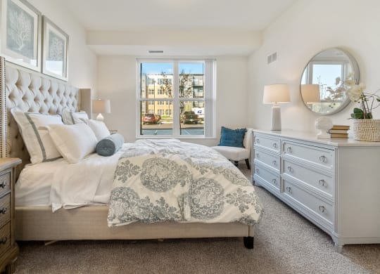 Model Bedroom at Signal Hills 55+ Apartments, West St. Paul, MN