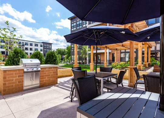 Rooftop Deck With Plenty Of Space To Lounge And Entertain at The Legends at Berry 62+ Apartments, St. Paul, MN 55114