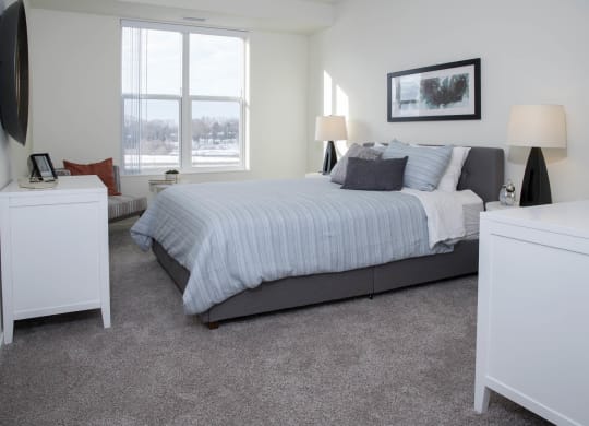 Bedroom at The Legends of Cottage Grove 55+ Apartments, Cottage Grove, 55016