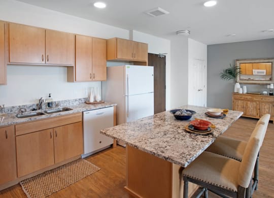 Fully Furnished Kitchen at The Legends of Blaine 55+, Blaine, 55449