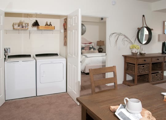 In Home Full Size Washer And Dryer at The Legends of Columbia Heights 55+ Living, Columbia Heights, Minnesota, 55421