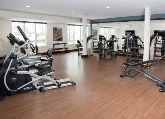 Cardio Machines In Gym at The Legends of Columbia Heights 55+ Living, Columbia Heights, 55421
