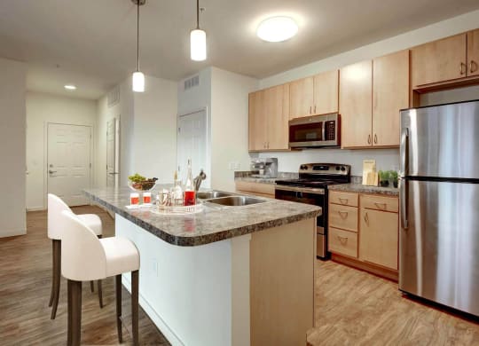 North Range Crossings_Model Apartment Kitchen Entrance