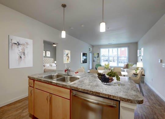 North Range Crossings_Model Apartment Living Room