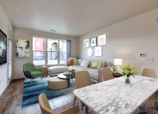 North Range Crossings_Model Apartment Living Room