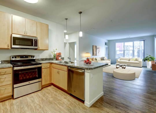 North Range Crossings_Model Apartment Kitchen