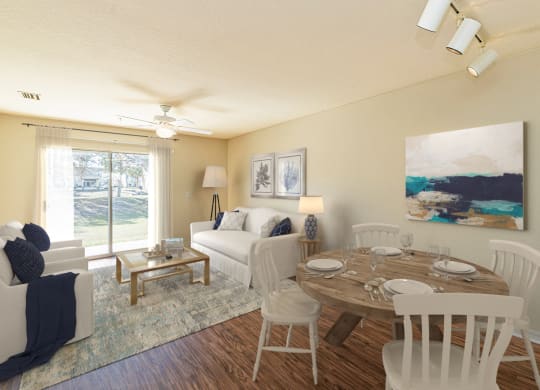 Dominium-Oak Meadows-Virtually Staged Living Room
