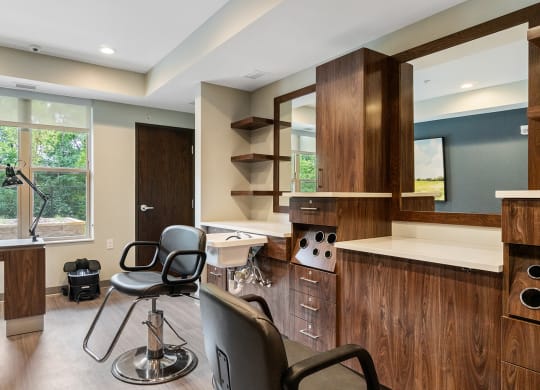 Beauty Salon at Oaks Landing 55+ Apartments, Minnesota, 55112
