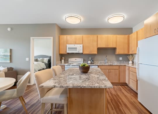 Kitchen at Oaks Landing 55+ Apartments, New Brighton, MN