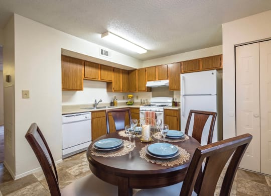 Kitchen With Dining at Olive Branch Townhomes, Batavia, OH