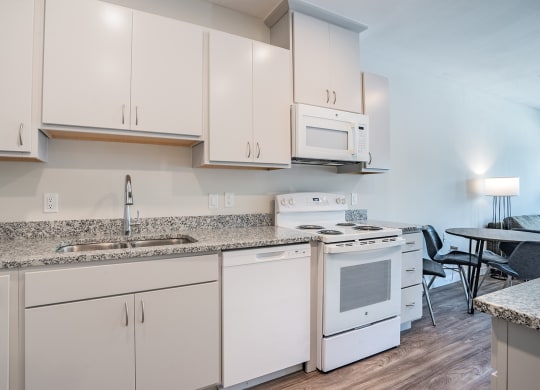 Fully Furnished Kitchen at Osprey Park 62+ Apartments, Kissimmee