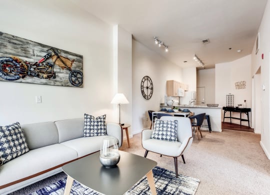 Dominium-Park Avenue West-Model Living Room at Park Avenue West, Colorado, 80205