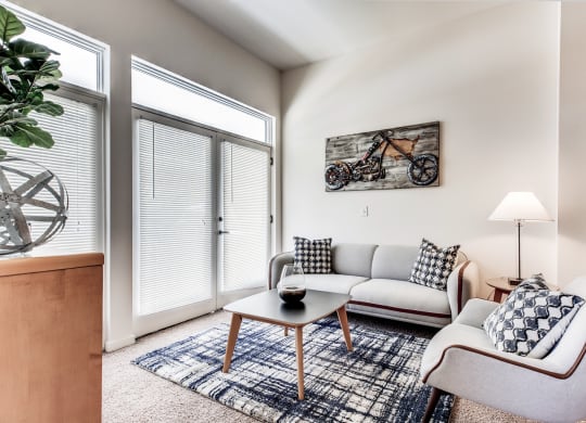 Dominium-Park Avenue West-Model Living Room at Park Avenue West, Denver Colorado
