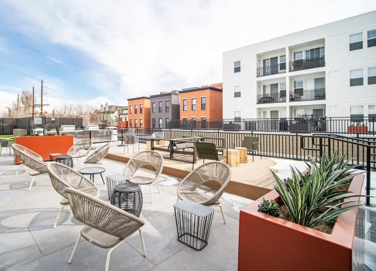 Dominium-Park Avenue West-Patio at Park Avenue West, Denver Colorado