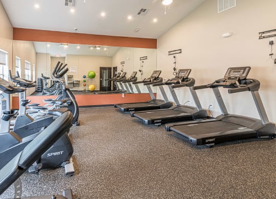Fitness Center at Pinewood Apartments, Houston