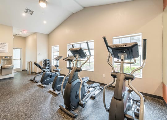 Cardio Machines at Pinewood Apartments, Texas
