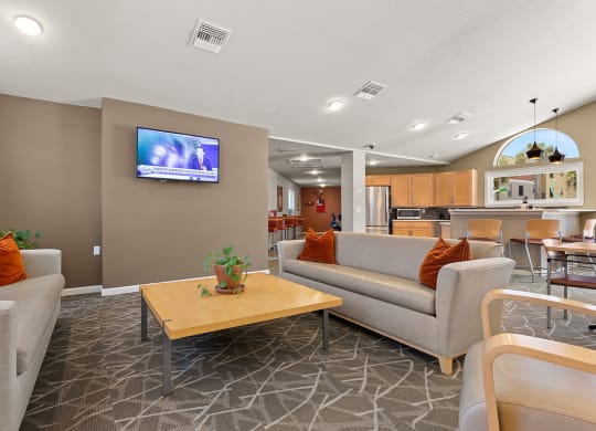 a living room with couches and a coffee table