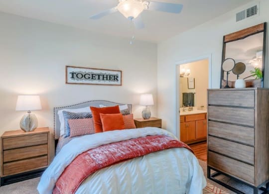 Dominium-Riverstation-Model Bedroom at Riverstation, Dallas, TX 75217