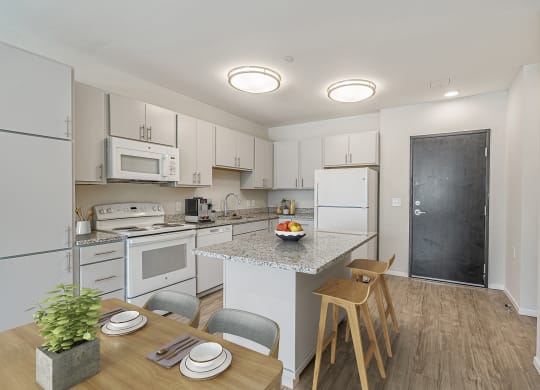 Kitchen counter and chair at Sandpiper Glen 62+ Apartments, Orlando 32825