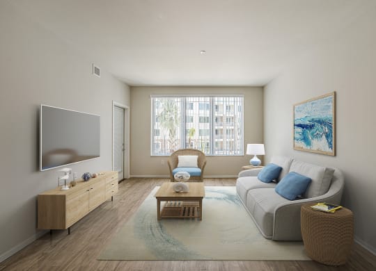 Living room area at Sandpiper Glen 62+ Apartments, Florida, 32825