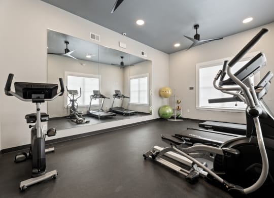 Gym at Sandy Creek Apartments, Texas
