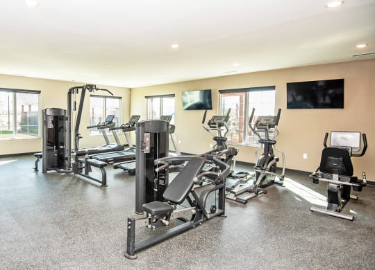Fitness Center With Modern Equipment at Scharbauer Flats, Texas, 79705