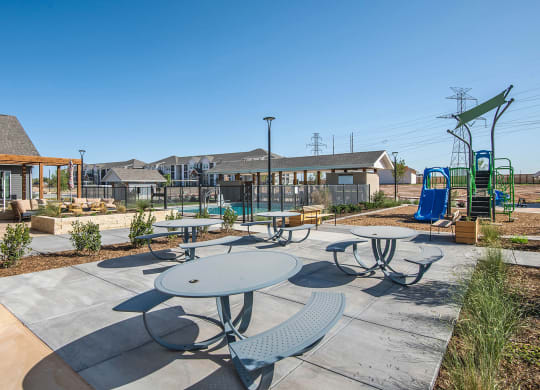 Outdoor Patio at Scharbauer Flats, Midland
