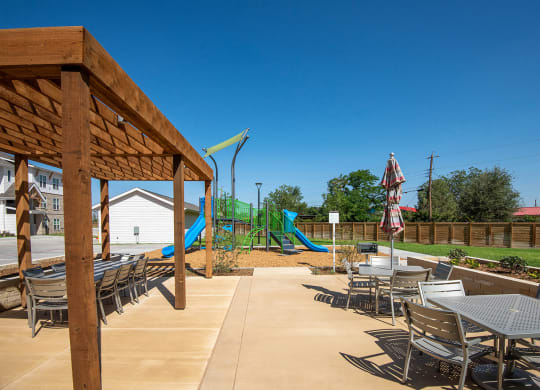 Patio at Scharbauer Flats, Midland, Texas