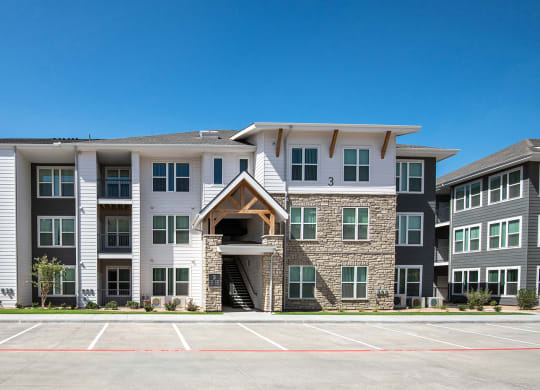 Apartment Building Exterior at Scharbauer Flats, Texas