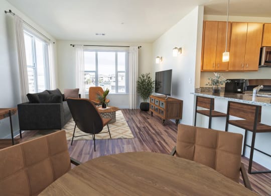 Dominium-South Range Crossings-Virtually Staged Living Room
