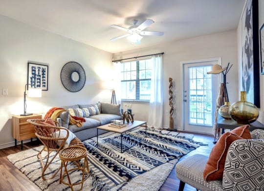 Living Room at Stoneridge Apartments, Texas