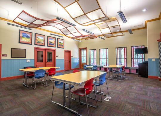 Activity Center Interior at Stoneridge Apartments, Texas