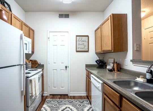 Fully Equipped Kitchen at Stoneridge Apartments, Pflugerville, 78660