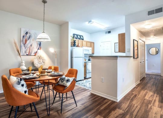 Dining And Kitchen at Stoneridge Apartments, Pflugerville, TX 78660