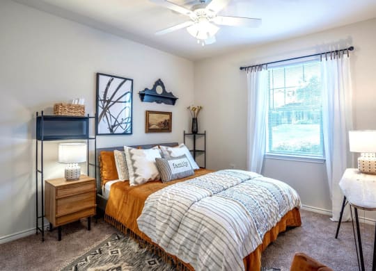 Bedroom Interior at Stoneridge Apartments, Texas, 78660