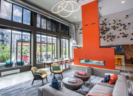 Community Room at Union Flats, St. Paul, MN 