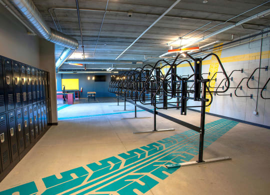 Bike Lounge at Union Flats, St. Paul, MN